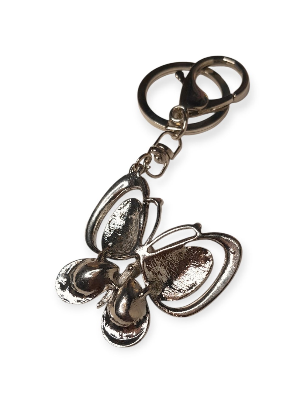 Bling Crystal Butterfly Keychain Purse Charm - Sapphire Blue - Bag Charm - Picture 5 of 5